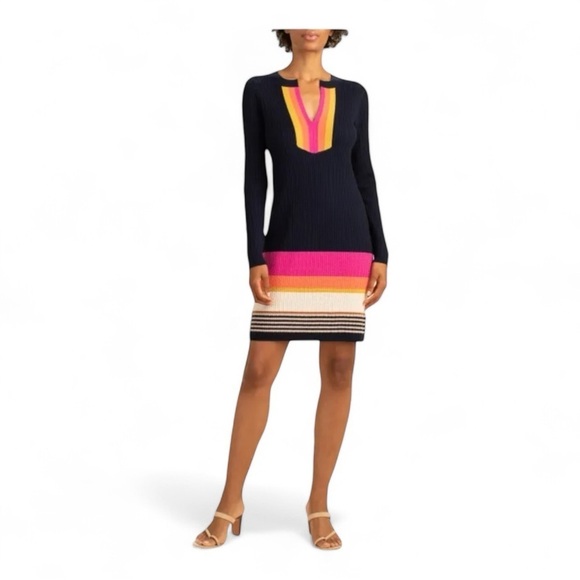 TRINA TURK Camp Striped Minidress NWT - Picture 1 of 9